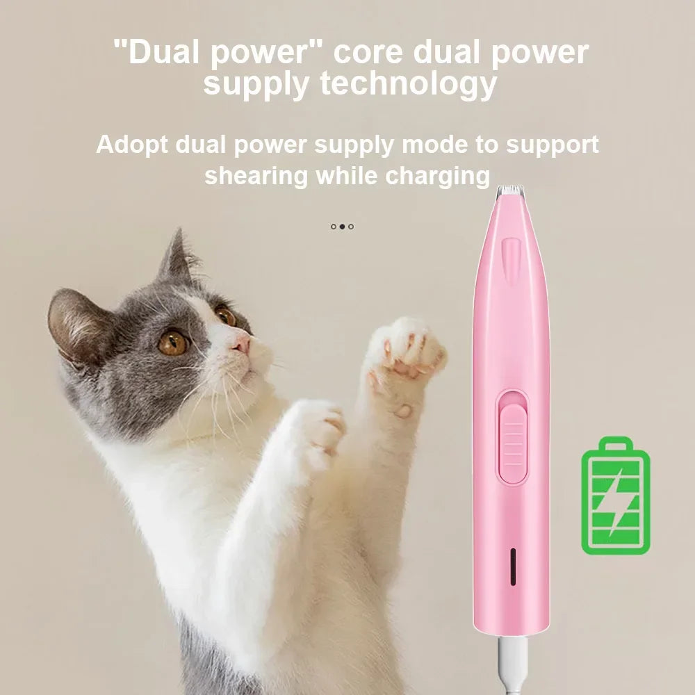 Professional Pet Foot Hair Trimmer & Cat Grooming