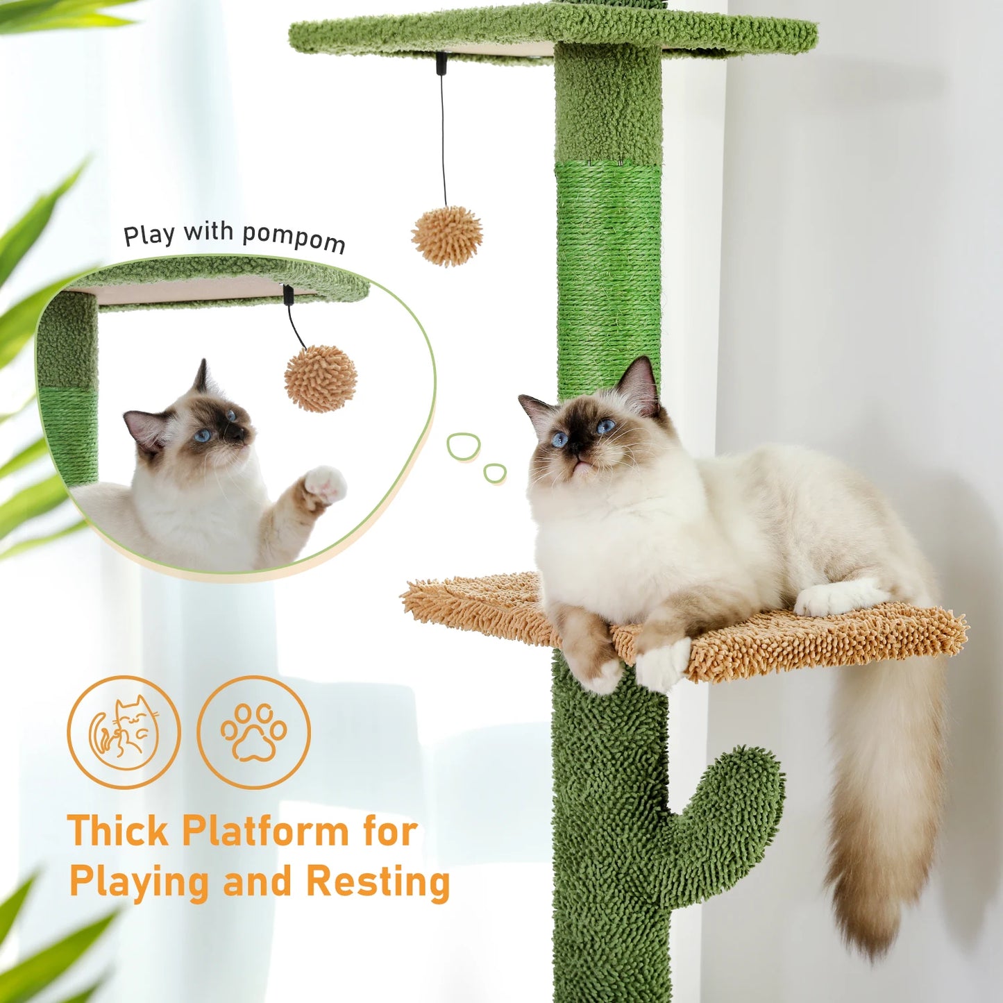 5-Tier Floor To Ceiling Cat Tree