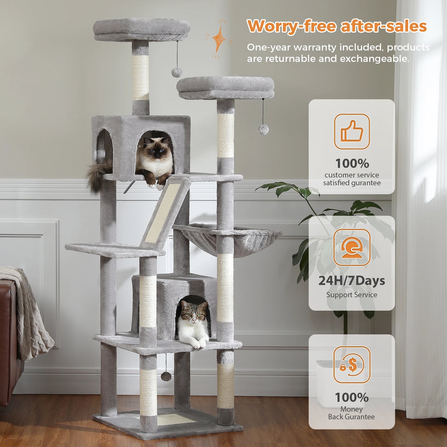 Indoor Tall Cat Tower