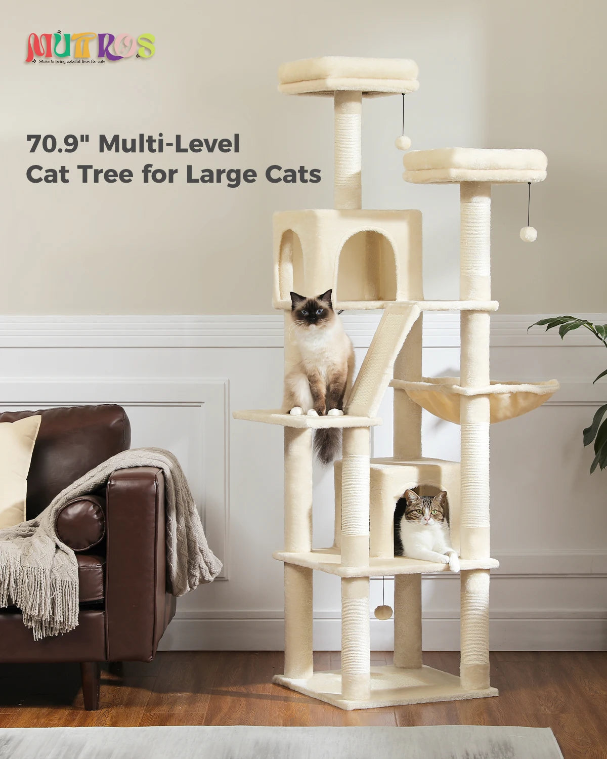 Indoor Tall Cat Tower